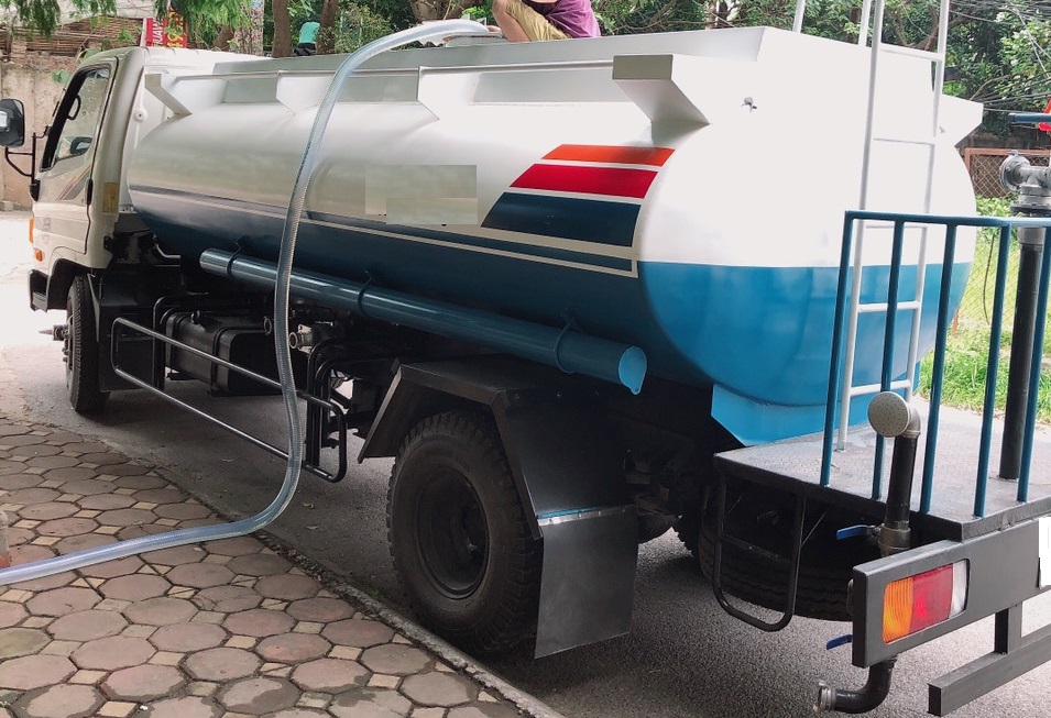 Xe chở nước sạch tại Thái Nguyên